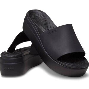 Crocs Brooklyn Slide Women's Low Wedge Platform Sandal Size 9